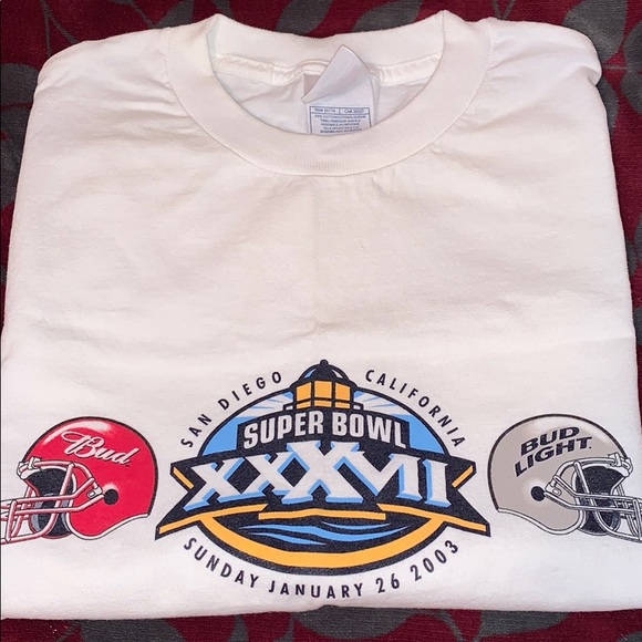 Vintage 2003 Super Bowl XXXVIIBudweiser tee shirt - Picture 1 of 6